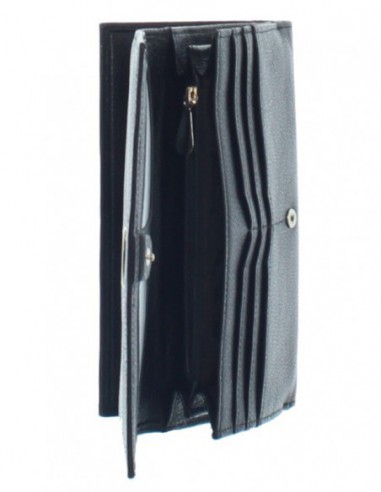 Trousse zippée cuir de buffle - finitions argenté pour femme naturel  -KID-BUNI blanc
